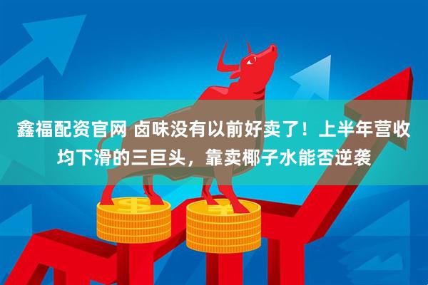 鑫福配资官网 卤味没有以前好卖了！上半年营收均下滑的三巨头，靠卖椰子水能否逆袭
